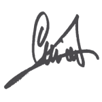 Luciano Cirinà - podpis