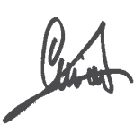 Luciano Cirinà - podpis